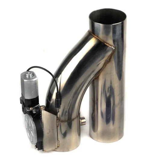 2.5-дюймовый SS304 Y-образный вырезной электрический выпускной клапан с пультом управления для Akrapovic и других YY25R.