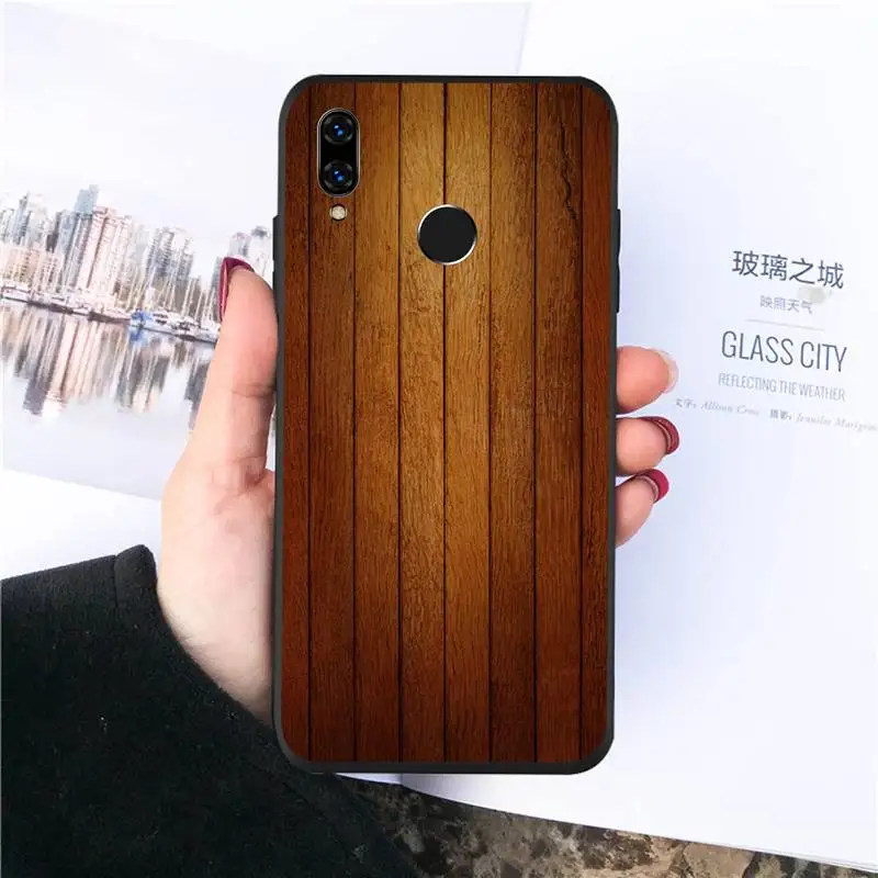 

wood texture aesthetics pattern Phone Case For Huawei honor Mate P 10 20 30 40 Pro 10i 9 10 20 8 x Lite Luxury brand shell coque