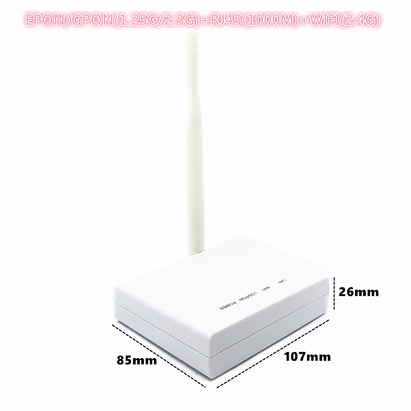 

ONU EPON 1,25G GPON 2,5G XPON (1,25g/2,5g)ONU с Wi-Fi FTTH сетью onu wifi модем 10/100/1000M RJ45 wifi 2,4G для OLT switch