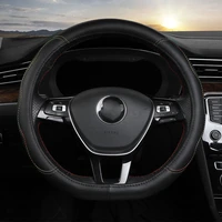 universal car auto steering wheel cover 36 38cm skidproof steering wheel cover anti slip pu leather car styling car accessories