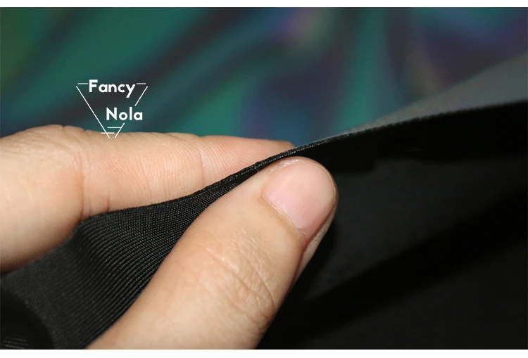 Радужный светильник отражающий ткань градиентный светящийся серебристый