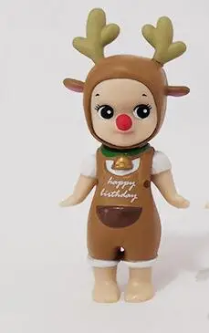 Happy Birthday Мини кукла-сыночек Ангел Дьявол Купидон ПВХ Животное Лошадь Единорог утка фигурки Торт Топперы Детские игрушки милые украшения автомобиля - Цвет: Happy Birthday