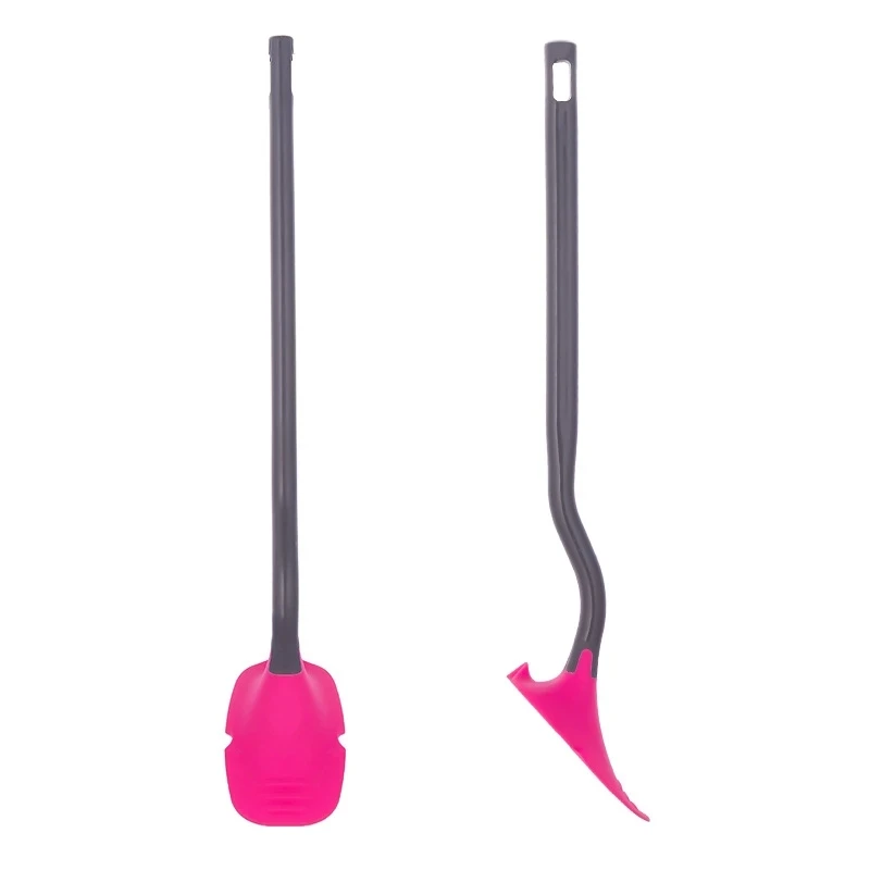

Silicone Toilet Brush Flat Head Wc Accessories Flexible Soft Bristles Brush Cleaning Brush Bathroom Tools Soft Brush Quick Dry