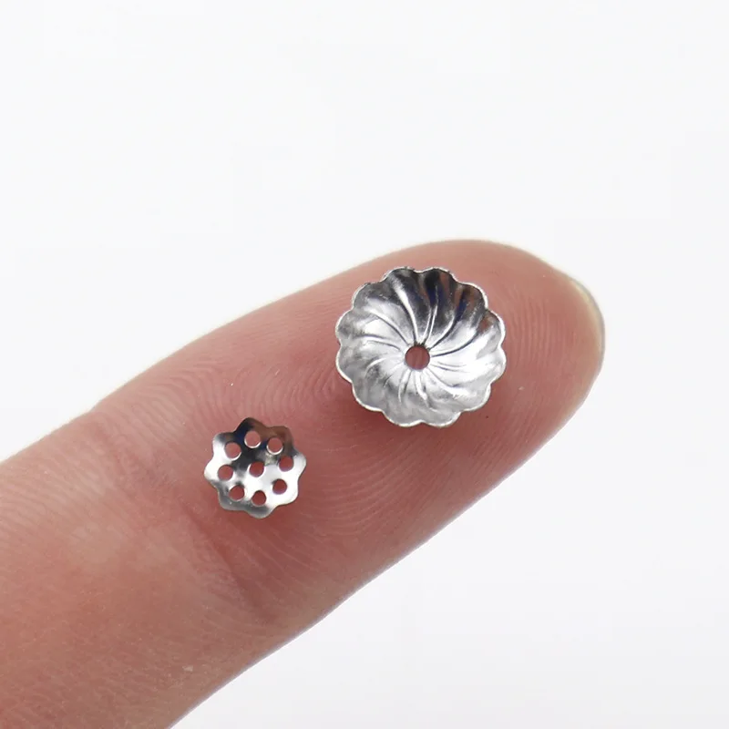 100 шт. гипоаллергенные наконечники для бусин 6 типов из нержавеющей стали - купить