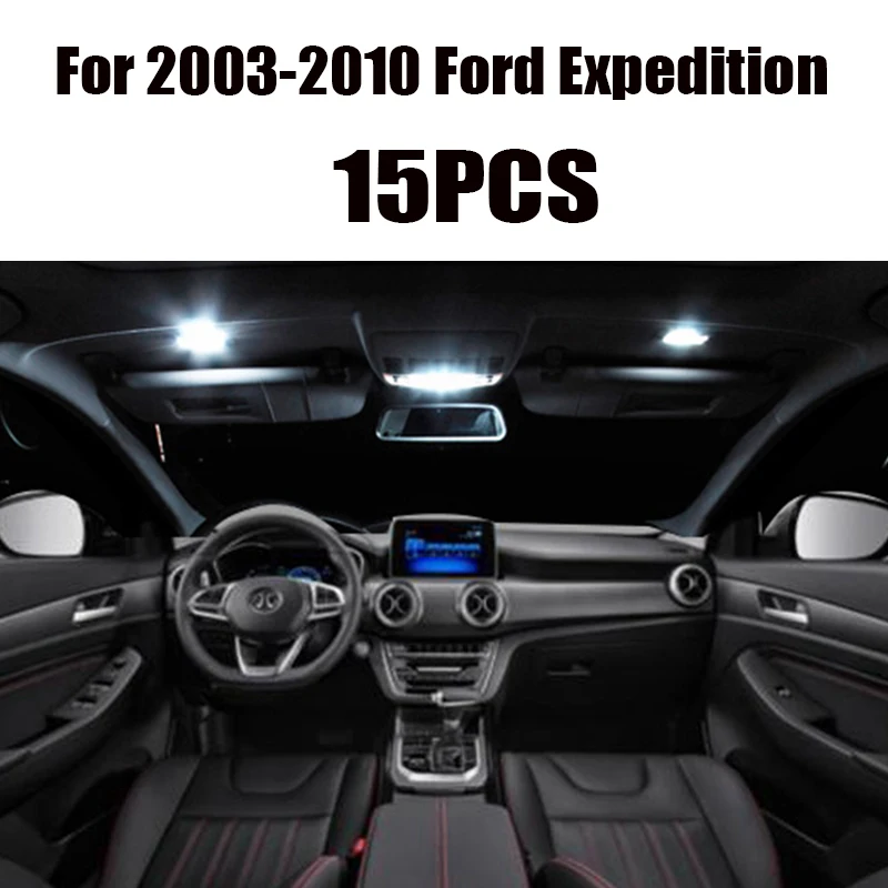 Для 1999 2010 Ford экспедиция белый автомобильные аксессуары Canbus без ошибок