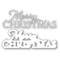 embossing creation merry christmas gorgeous script 2021 new metal cutting mold scrapbook embossed paper card album diy