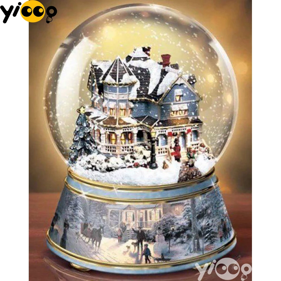 

Full Square/Round Drill Diamond Painting Cross Stitch Embroidery Christmas Crystal ball Rhinestone Mosaic Home Decor Gift AX2330