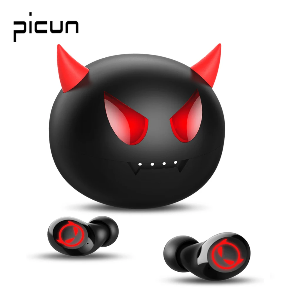 Picun W10 TWS сенсорные bluetooth наушники с отпечатком пальца Беспроводные