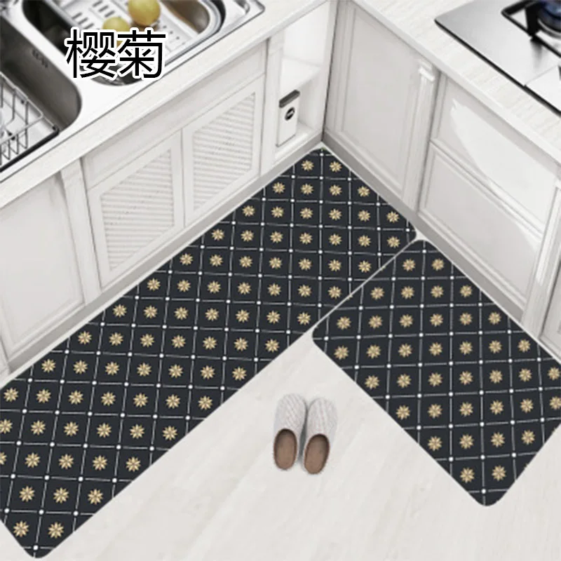Quality Kitchen Carpets PVC Leather Floor Mats Tatami Waterproof Oil proof Kitchen Rugs Large Floor Carpets Doormats Bedroom - Цвет: 13