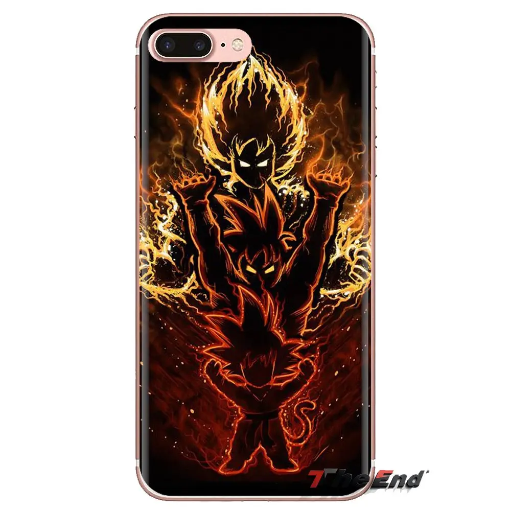 DRAGON BALL Z Saiyan Son Goku для samsung Galaxy S3 S4 S5 Mini S6 S7 Edge S8 S9 S10 Plus Note 3 4 5 8 9 прозрачный чехол из