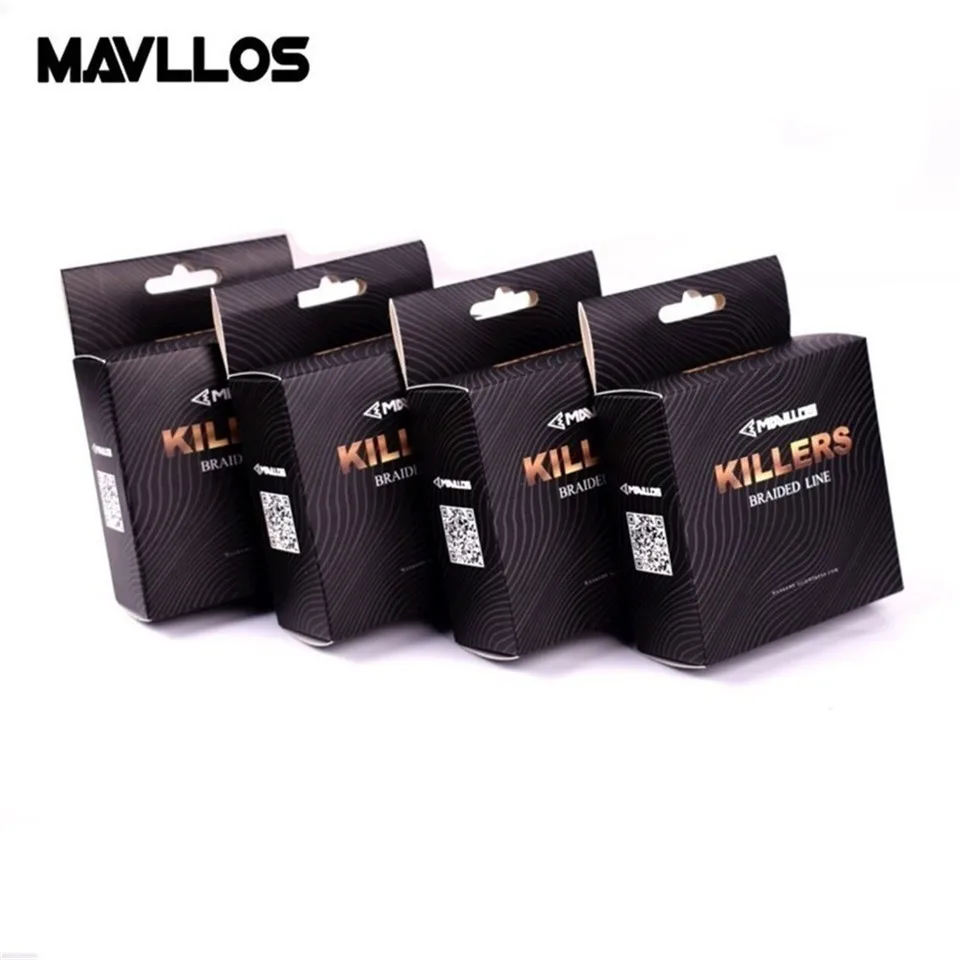 Плетеная рыболовная леска Mavllos 150 м/220 м 4 пряди 0 06 6 мм 121Lb сверхпрочная