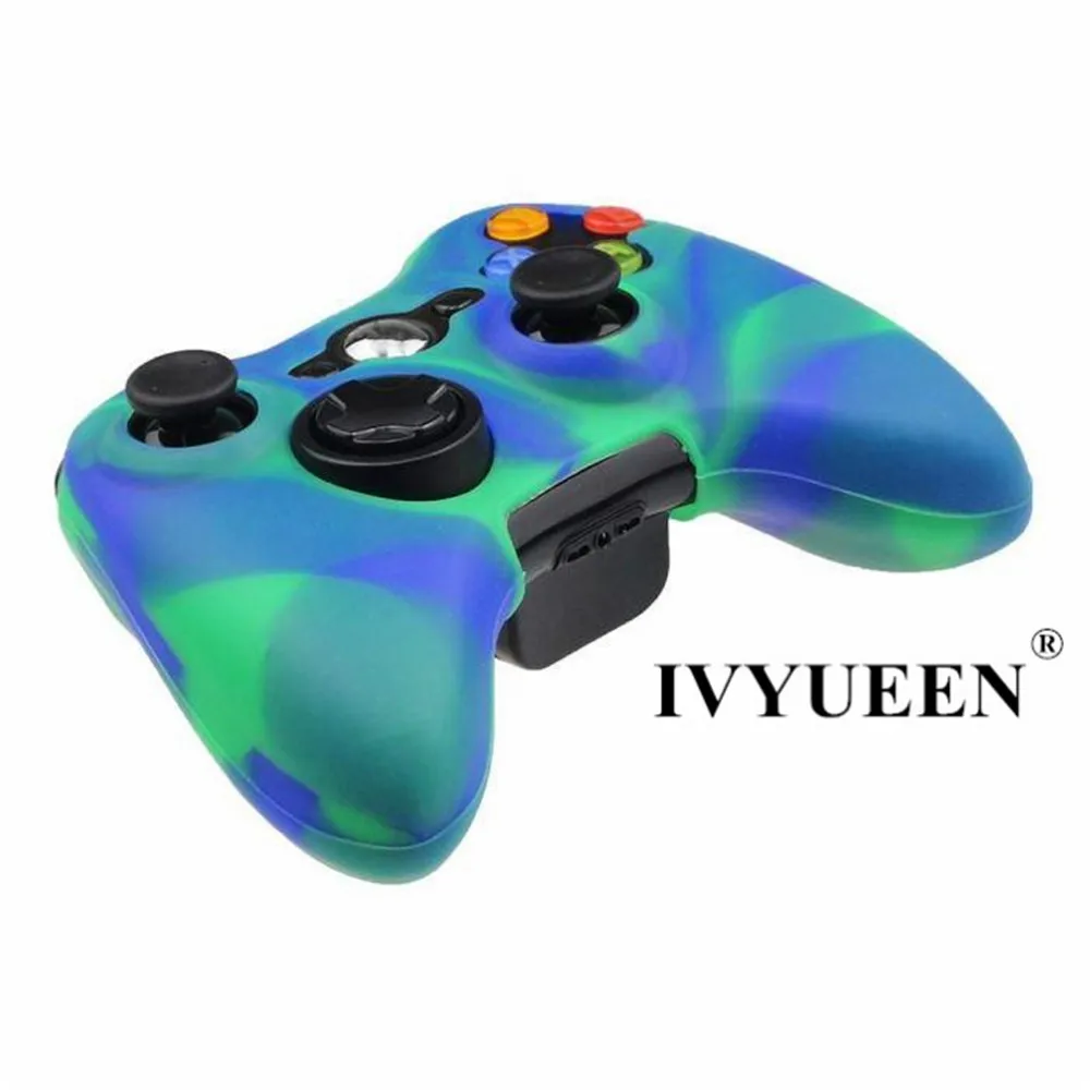 IVYUEEN 20 цветов мягкий силиконовый защитный чехол для microsoft Xbox 360 проводной/беспроводной контроллер аналоговые палочки крышки