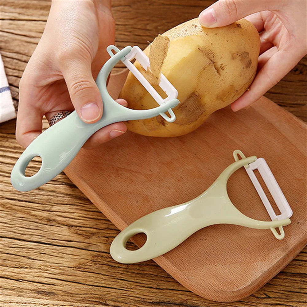 

Peeler Ceramic Vegetable Plastic Kitchen 1Pc Portable and Durable