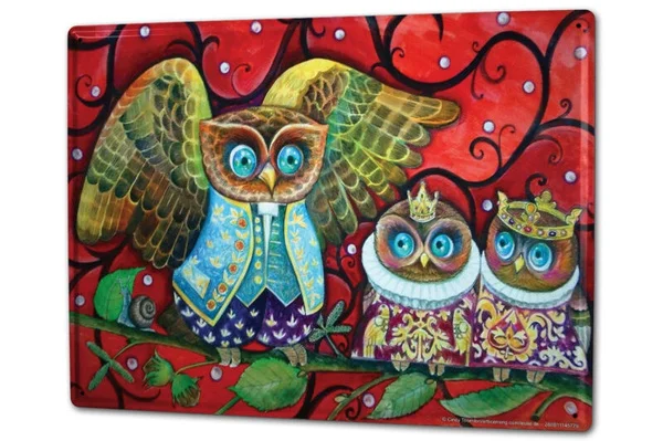 

Tin Sign Bird Royal couple
