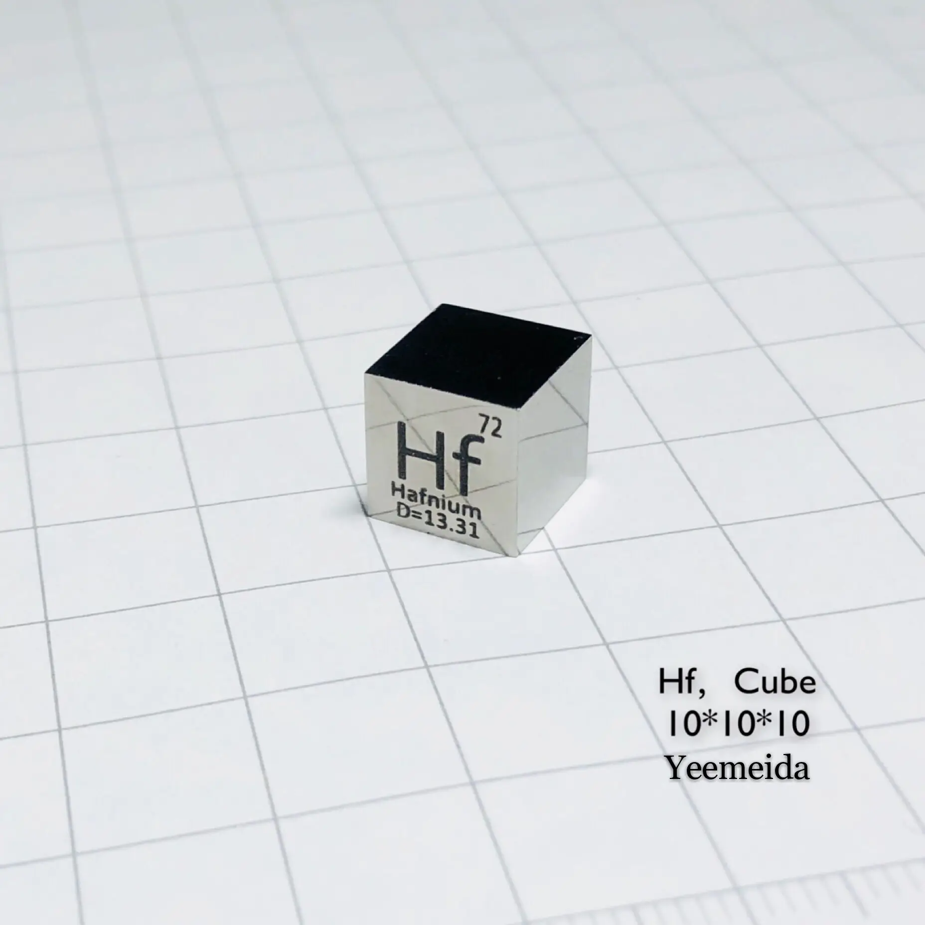 

Hafnium metal 10mm Density Cube 99.9%