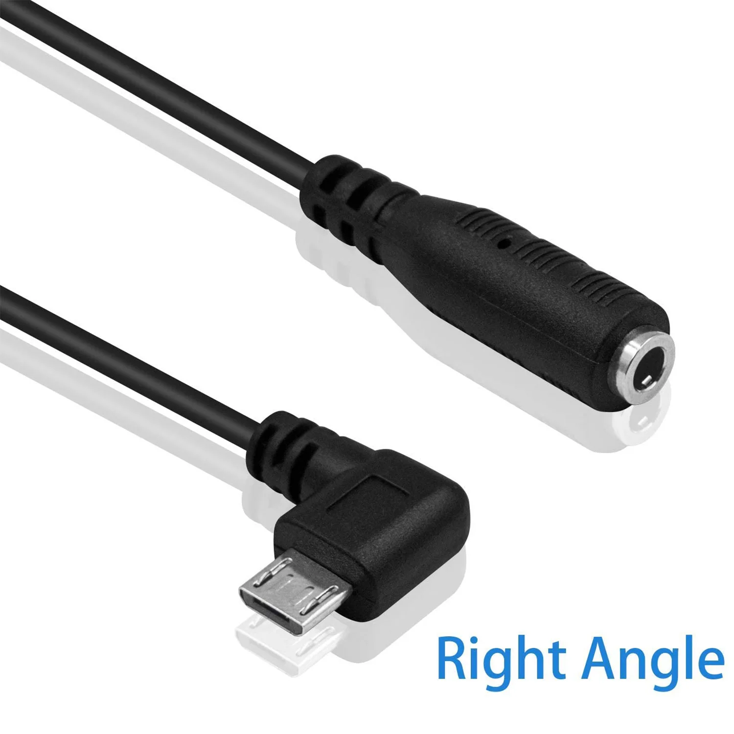 Угловой адаптер 3 5 мм с 4-полюсным разъемом Мама на Micro USB папа активный зажим