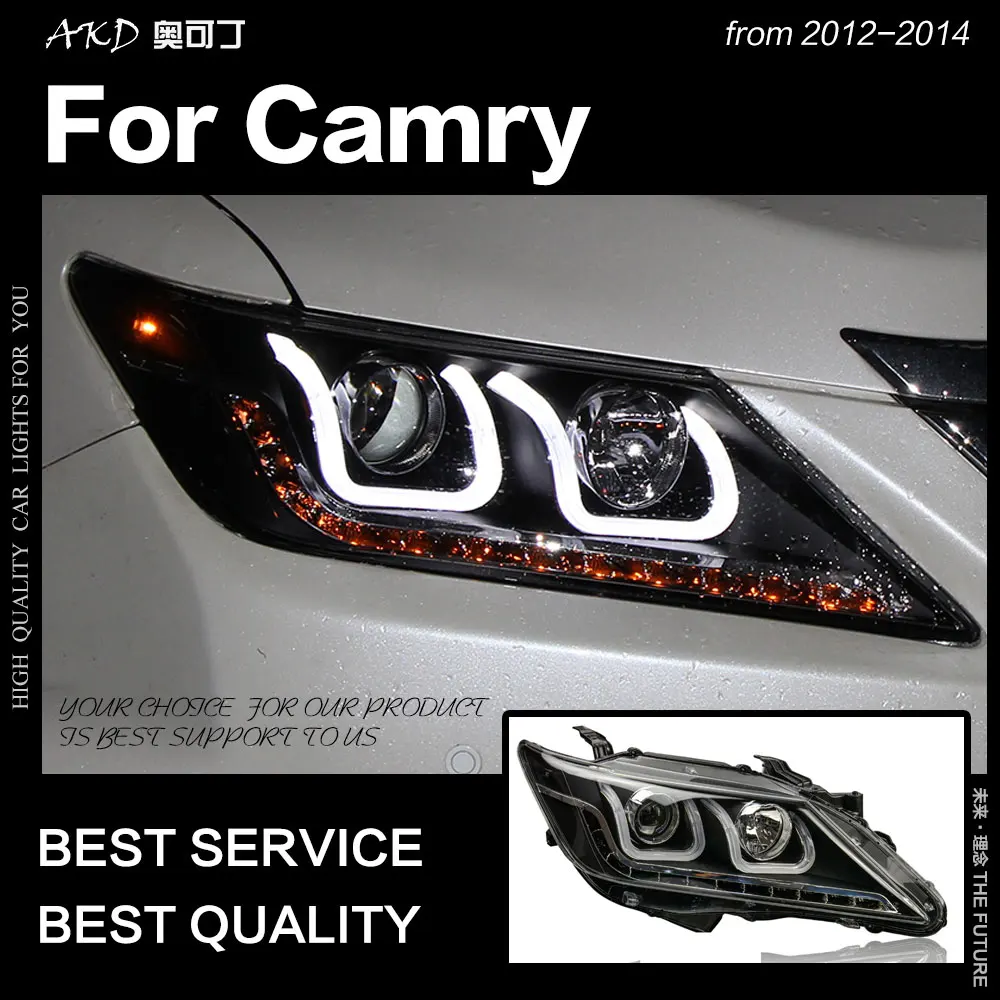 АКД стайлинга автомобилей для Toyota Camry V50 светодиодный фар 2012 2014 DRL Hid фара