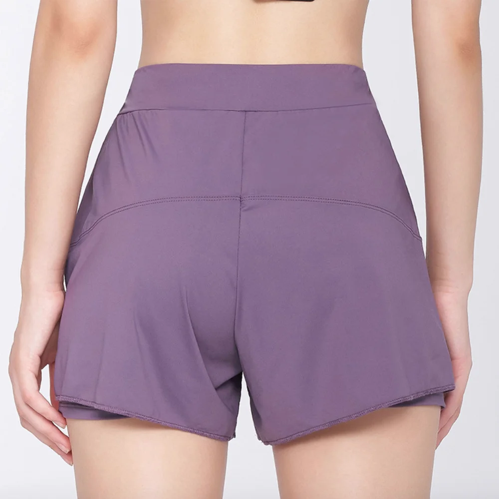 

Running Shorts Women's Yoga Shorts Tights Athletic Gym Clothing Sports Pocket Quick Dry Workout Training Fitness Shorts 8032