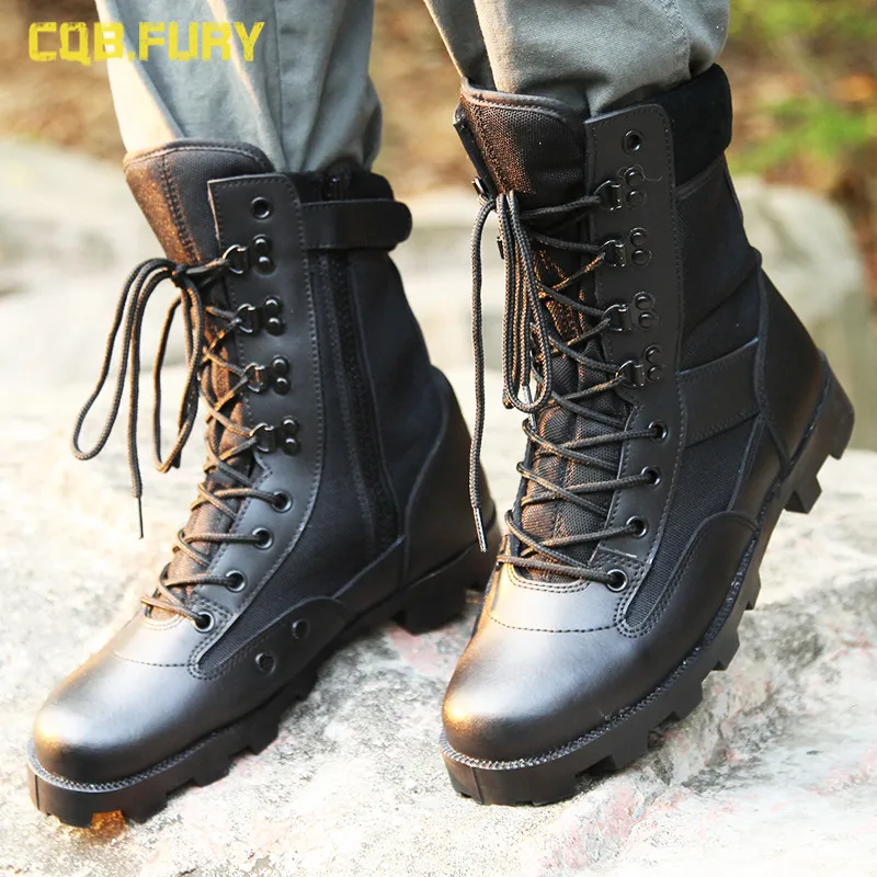 Autumn High-Top Ultra-Light Combat Boots Men's Breathable Special Forces Military Fan Combat Desert Hiking ombat Boots