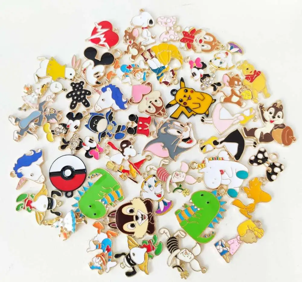 

100pcs mixed colorful charms suitable for women DIY jewelry accessories M22