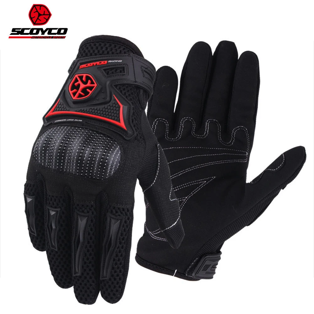 

SCOYCO Motorcycle Gloves Summer Breathable Mesh Moto Riding Guantes Touch Function Motorbike Motocross Off-Road Racing Gloves