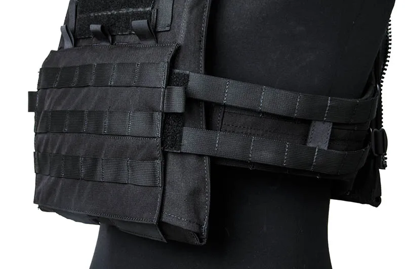 Тактический жилет AVS размера S 500D черный цвет с пластиной вставки подходит для