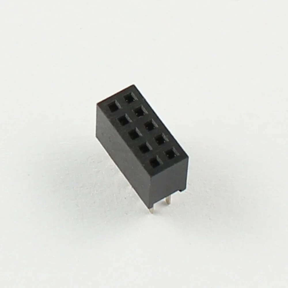 20 шт 1,27 мм Шаг Женский 2x5 Pin 10 Pin Двухрядные DIP прямые штыревые полосы