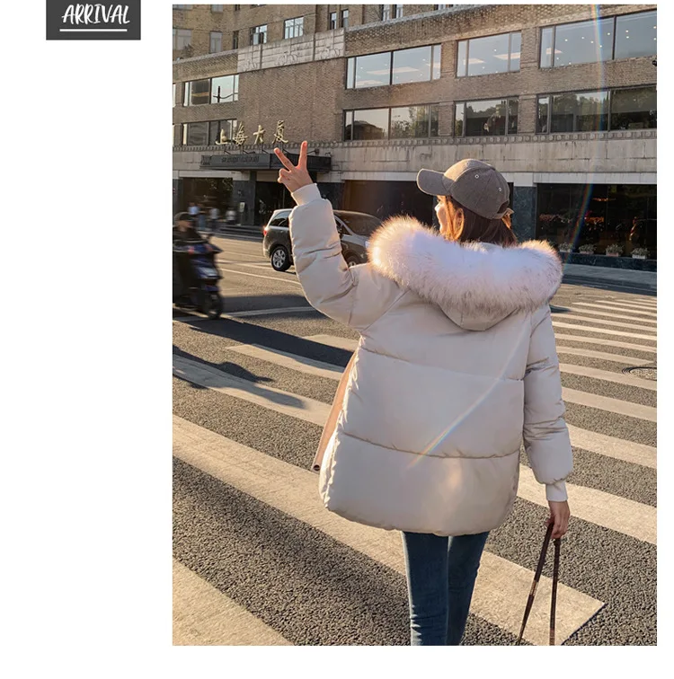 Утолщенные хлопковые пальто с капюшоном, женские зимние модные корейские повседневные теплые хлопковые куртки больших размеров, женские пальто, женские однотонные парки Femme