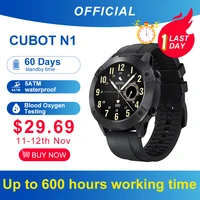 cubot n1 smart watch women 5atm waterproof smartwatch for men blood oxygen heart rate fitness tracker for android xiaomi iphone