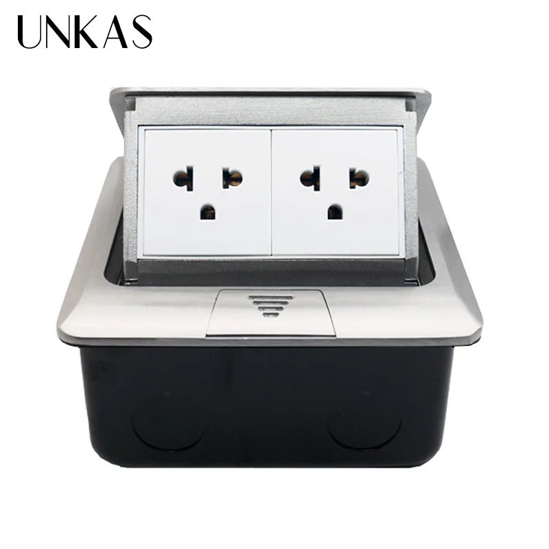 Алюминиевая панель UNKAS стандартная Выдвижная напольная розетка