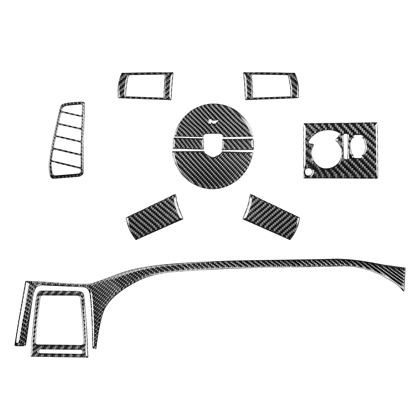 

Обшивка рулевого колеса, комплект отделки салона для Dodge Challenger 2008-2014, с текстурой из углеродного волокна