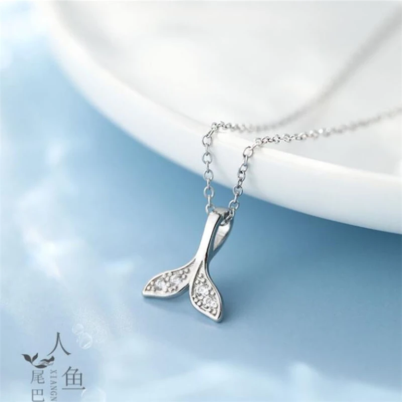 

Season Gate Silver Color Chain Mermaid Personality Fashion Necklace for Woman SN068