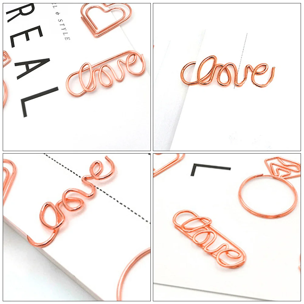 

20 Pcs Paper Clips Creative Iron Paper Clips Photo Ticket Holders