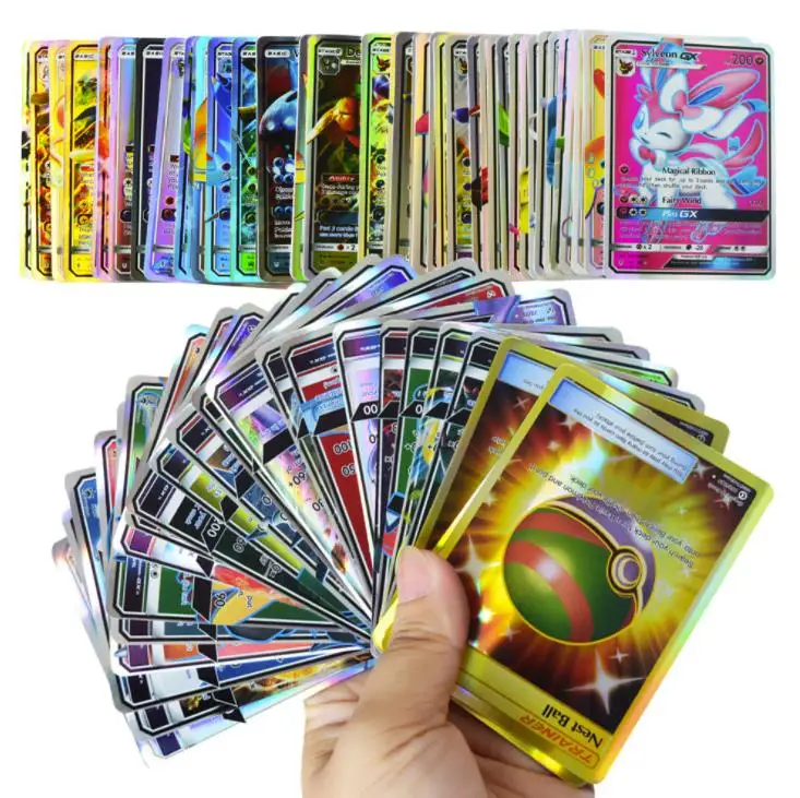 324 100 200 шт. английский EX GX Мега карточные игрушки pokemones карточная игра битва меню