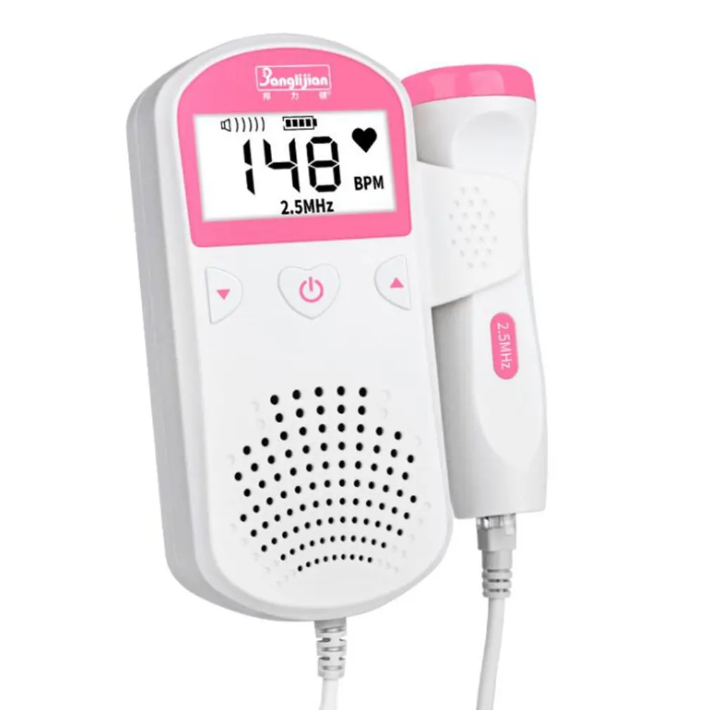 

Doppler Fetal Heart rate Monitor LCD Display No Radiation Pregancy Baby & Fetal Sound Heart Rate Detector 1 Set