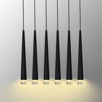 thrisdar 47cm cone pipe pendant lamp kitchen island dining room shop bar counter long tube hanging light bedside pendant light