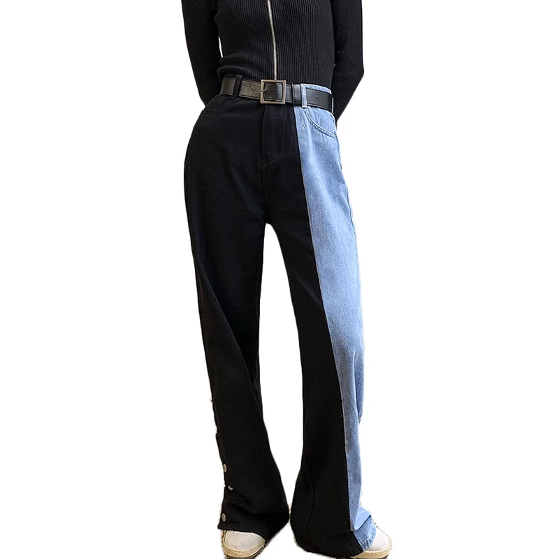

Plus size Wide-leg Jeans Women 2021 Autumn Winter New Straight Loose Leg-covering Pants Female Spring Casual Cowboy Trousers 4XL
