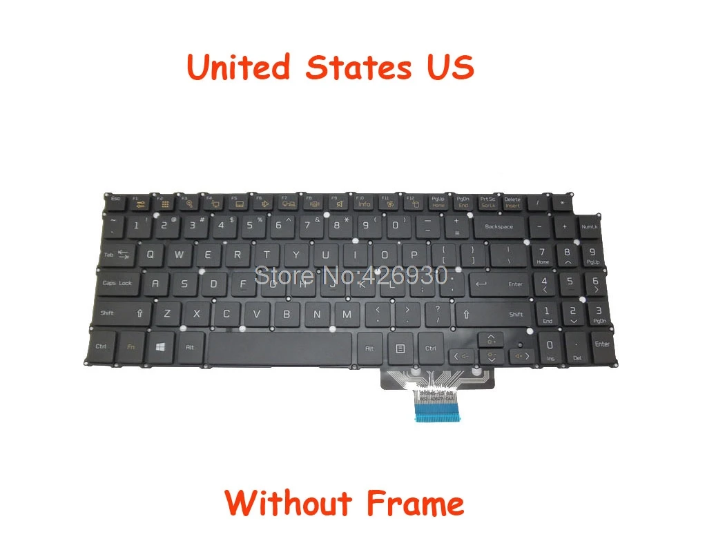 США BR Клавиатура для LG 15Z950 SG 80110 XUA SN5845 AEW73609812 английская XRA Корея KR 40A