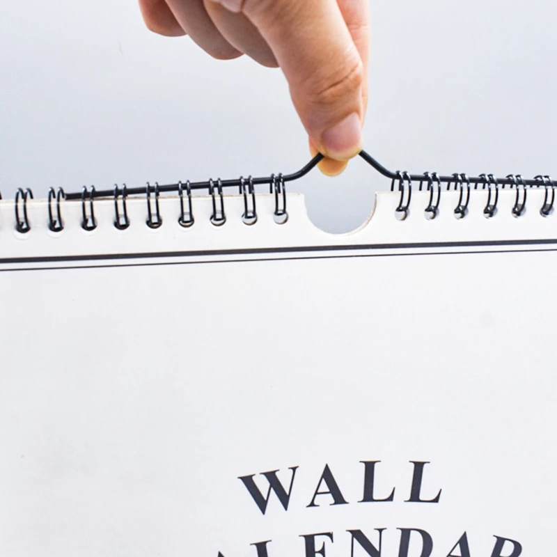 

2021 Simple Solid Color Hanging Paper Simple Calendar Dual Daily Scheduler Table Planner Yearly Agenda Organizer