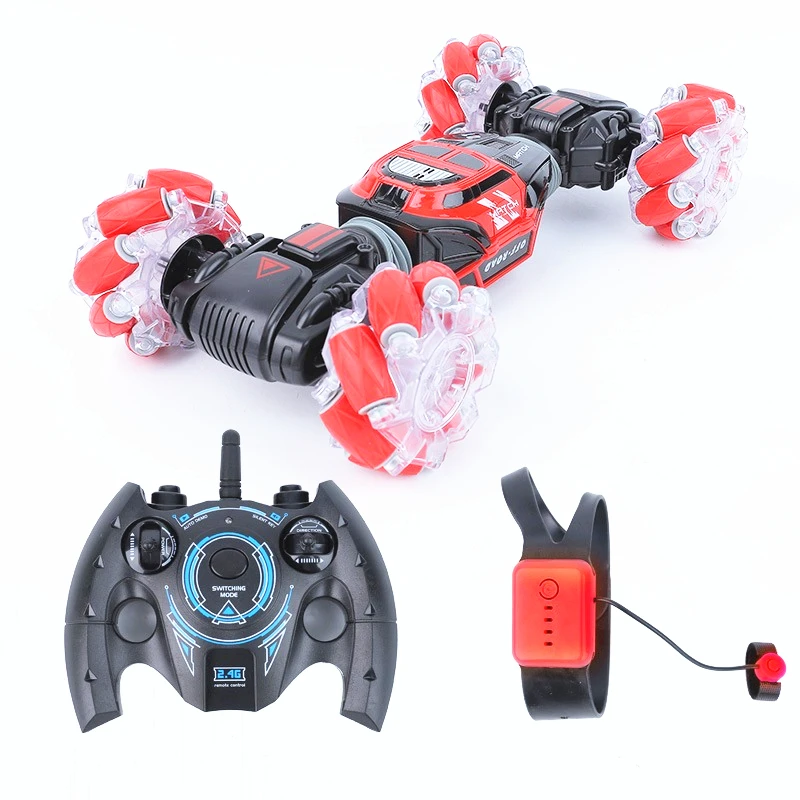 4WD беспроводные часы датчик жеста тележка вездеход боковой пилотажный трюк rc