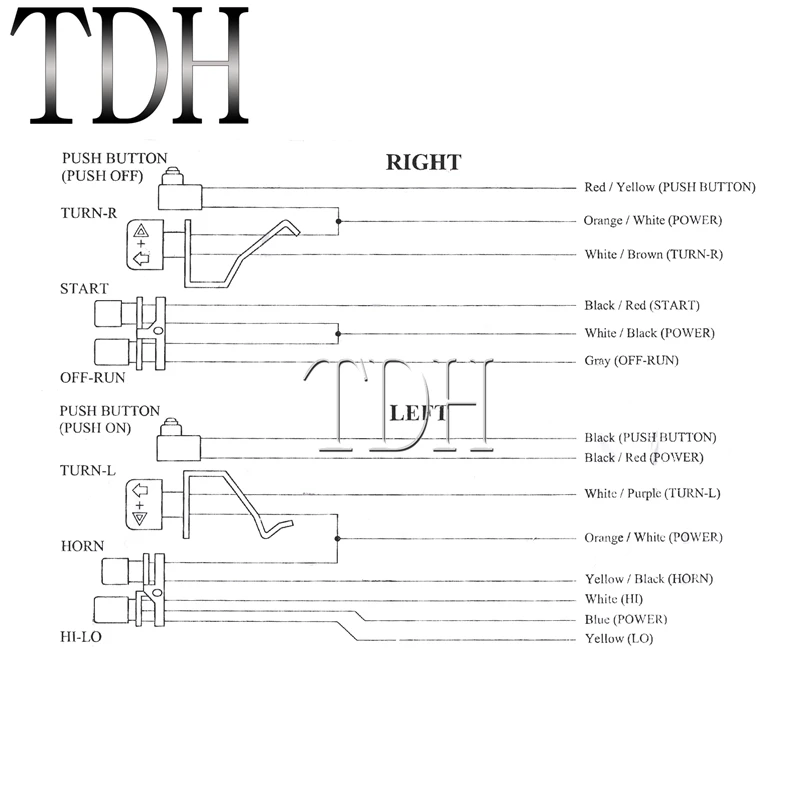 Хромированные алюминиевые переключатели на руль 1 дюйм с жгутом проводов 45