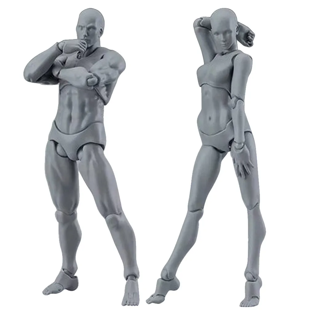 1/2pcs Drawing Figures For Artists Action Figure Model Human Mannequin Man and Woman Set Adult Kids Toys Draw Figurine #7/23 |