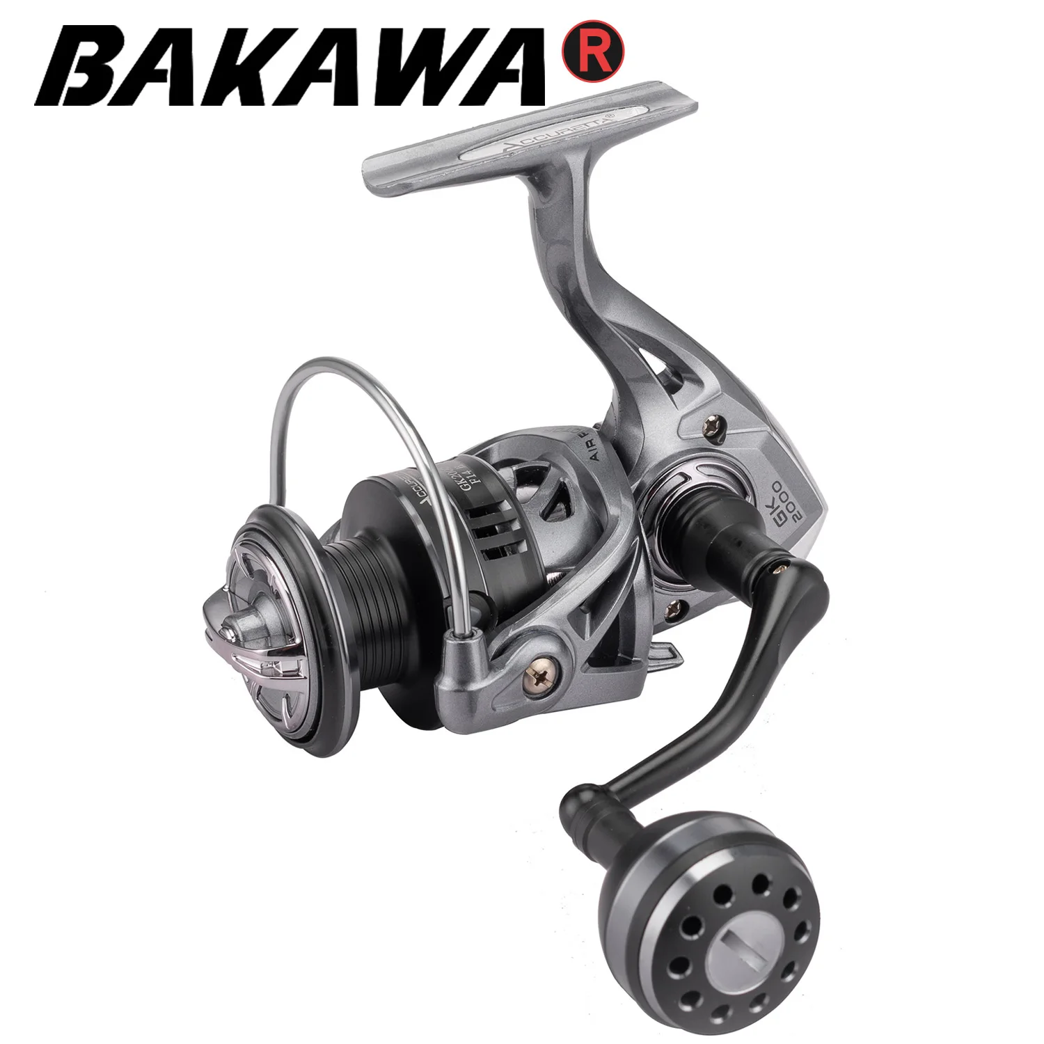

BAKAWA Рыболовная катушка для спиннинга 1000-6000, максимальная нагрузка 10 кг 5,2: 1 13 + 1BB, металлическая шариковая рукоятка, колесо, катушки, прочная ...