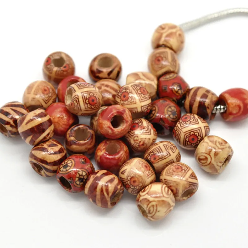 8 сезонов винтажные деревянные бусины с большими отверстиями в европейском стиле