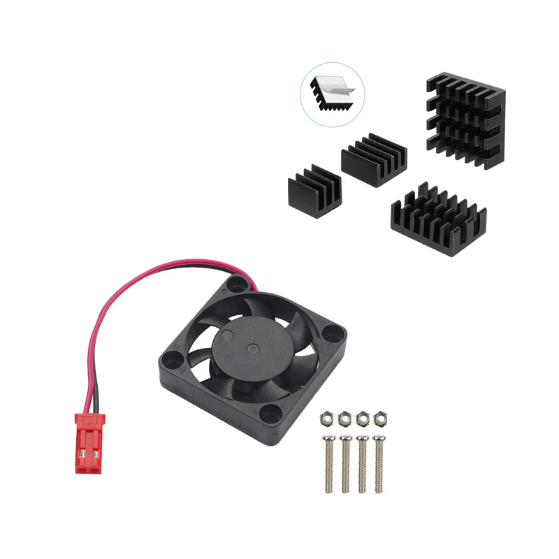 

Кулер для охлаждения процессора с алюминиевыми радиаторами для Raspberry Pi 4 Model B 4B