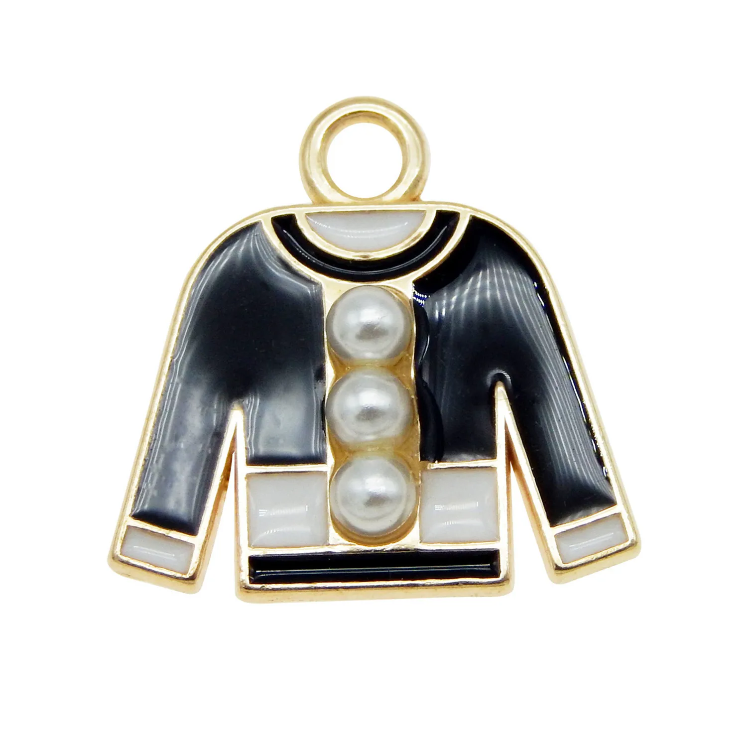 4 шт. эмаль золотой кулон разных тонов для ожерелья браслета тканевые подвески