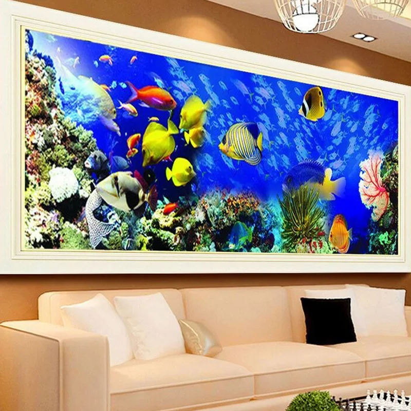 Полный Круглый Алмаз живопись водопад 5D DIY Алмазная вышивка мозаичные