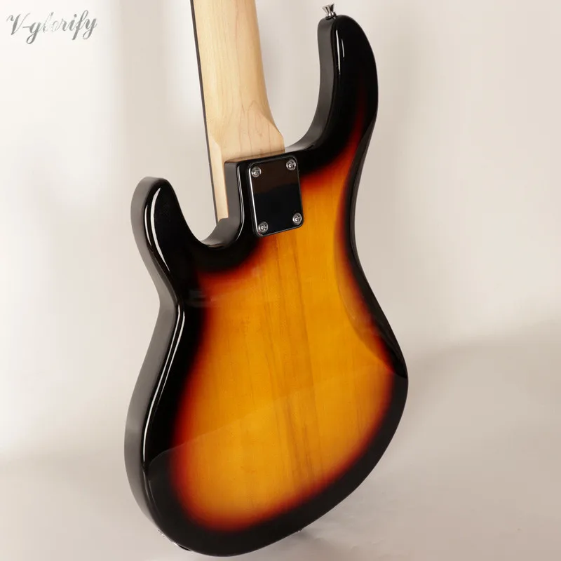 Высокое качество sunburst Цвет новинка 5 струн бас гитара с бесплатной сумкой|custom bass