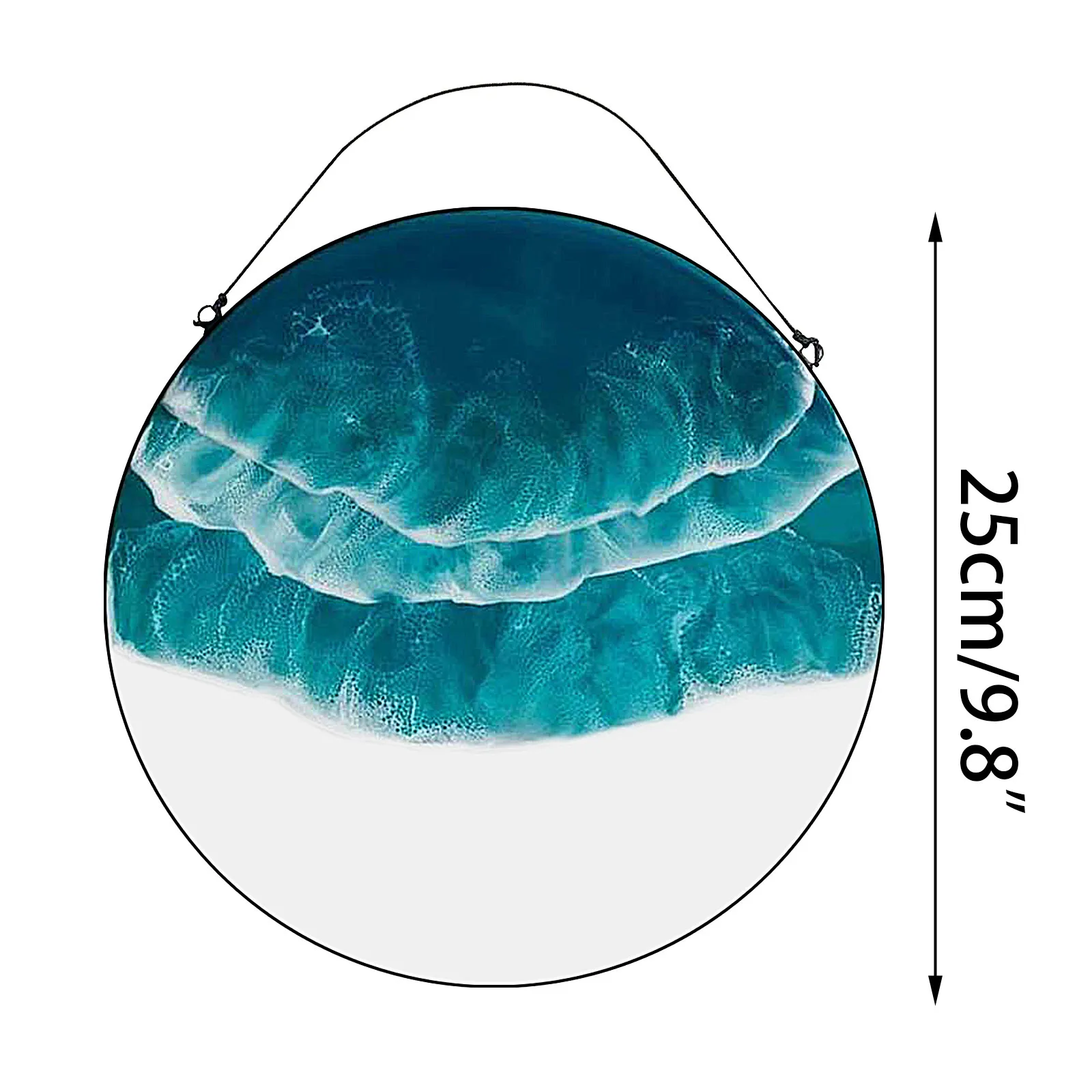 

Oceans Wave Wall Hanging High Stained Glass Window Panel Acrylic Production decoracin de habitacin