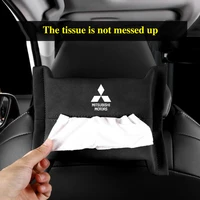 for mitsubishi lancer 9 10 asx l200 colt pajero automoblie storage bag interior accessories car styling napkin tissue box